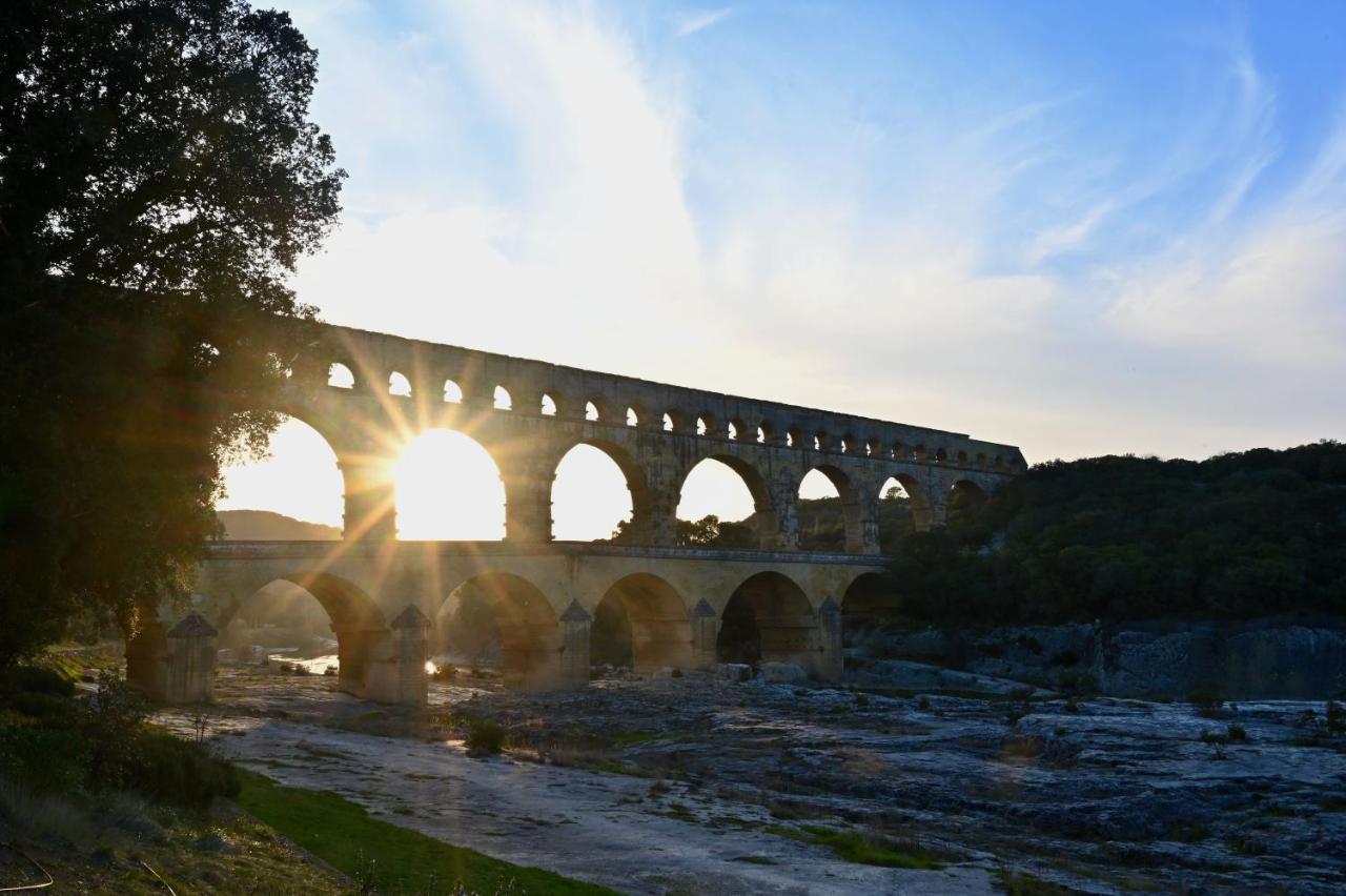 Flaux Gite De Charme "Puisneuf" Proche De Uzes מראה חיצוני תמונה